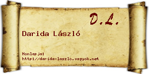 Darida László névjegykártya