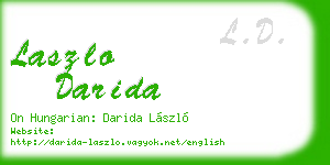 laszlo darida business card